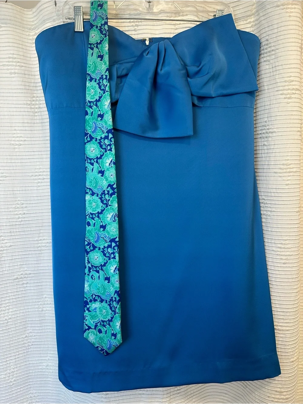 Lilly Pulitzer Carlynn Satin Bow Dress in Morelle Blue - Picture 3 of 6